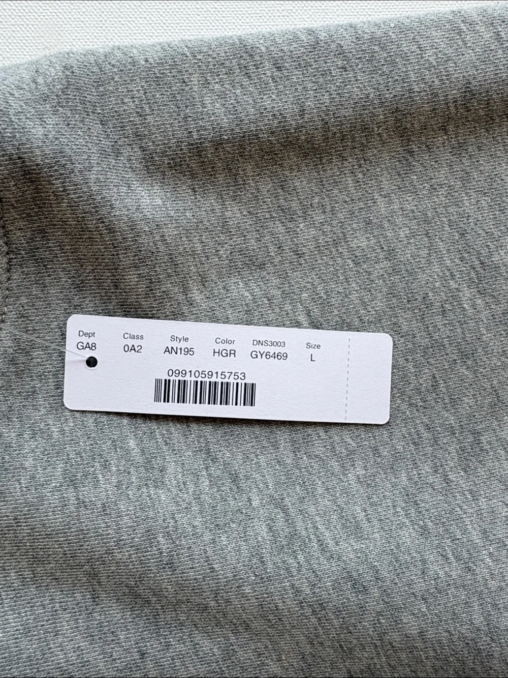 J.Crew Short-Sleeve Crewneck Sweatshirt in Cotton Terry-NWT- Grey-Size Large